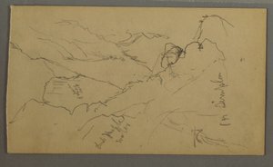 Zeichnung, Enges Tal, 1868