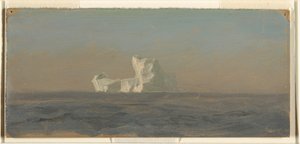 Zeichnung, vor einem Eisberg, Neufundland, Juni 1859