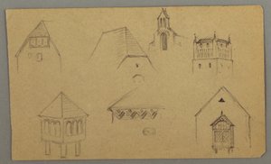 Dachstudien, Österreich (?), 1868