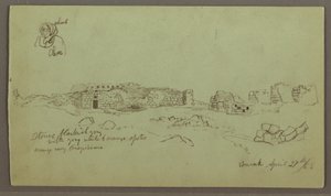 Ruinen, Figurenstudie, 27. April 1868