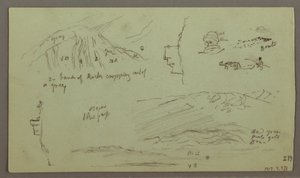 Ruinen, Figurenstudie, 27. April 1868