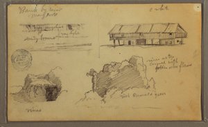 Skizzen, Ecuador oder Kolumbien; Verso: Skizzen, Ecuador oder Kolumbien, 1857