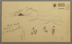 Skizzen. Zelte. Beduinen., möglicherweise 1868, Februar (wahrscheinlich)