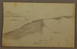 Abfallende Berge, möglicherweise 1860er Jahre von Frederic Edwin Church