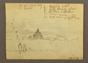 Petersdom und Vatikanstadt (von Norden gesehen), Rom, Italien, Januar 1869