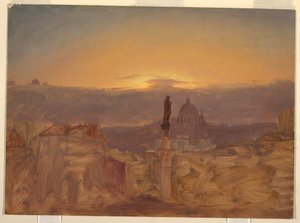Petersdom vom Pincio, Rom, Ende 1868 oder Anfang 1869