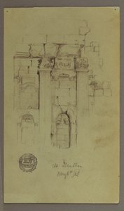 Studie von Tempelruinen, 8. Mai 1868