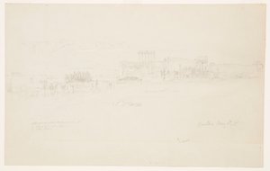 Zeichnung, Tempel, Baalbek, 6. Mai 1868