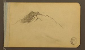 Tal; Verso: Berggipfel, 1889