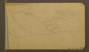 Tal; Verso: Berggipfel, 1889