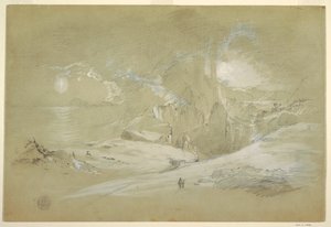 Vision des Kreuzes, Landschaft mit einem Phänomen, September 1868
