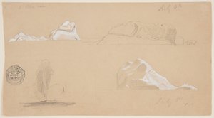 Schwimmende Eisberge von Frederic Edwin Church