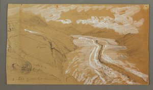 Großer Aletschgletscher, Berner Alpen, Schweiz von Frederic Edwin Church