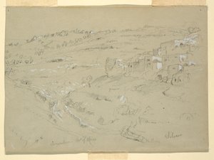 Ölberg, Bethanien, Siloah und Jerusalem, Palästina [Bethanien und Silwan, Ostjerusalem, und Jerusalem, Israel] von Frederic Edwin Church