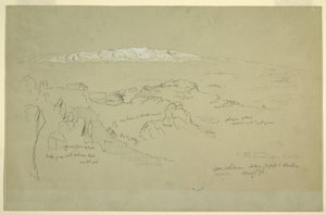 Mt. Libanon zwischen Yafoof und Baalbek von Frederic Edwin Church