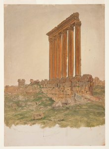 Ruinen des Tempels des Zeus, Baalbek von Frederic Edwin Church