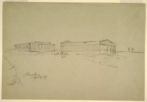 Skizzen, Paestum, Süditalien von Frederic Edwin Church