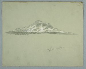 Schneebedeckter Gipfel des Chimborazo, Ecuador