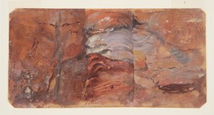 Studie von Felsen, Petra von Frederic Edwin Church