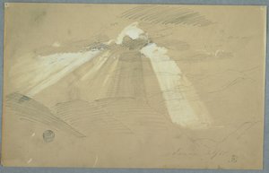 Sonne, die durch Wolken scheint, Jamaika