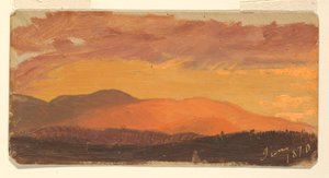 Sonnenuntergang, Hudson Valley von Frederic Edwin Church