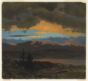 Sonnenuntergang über dem Hudson Valley, New York
