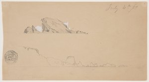 Zwei Eisberge von Frederic Edwin Church