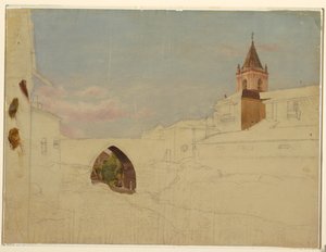 Unvollendete Stadtansicht von Frederic Edwin Church