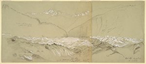 Oberer Aletschgletscher mit dem Großen Fusshorn von Frederic Edwin Church
