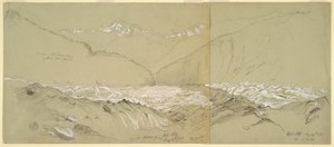 Oberer Aletschgletscher mit dem Großen Fusshorn von Frederic Edwin Church