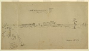 Ansichten der Basilika und des Neptuntempels, Paestum, Italien