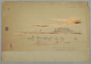 Wasserträger in der Magdalena-Bucht, Barranquilla, Republik Neugranada, heute Kolumbien von Frederic Edwin Church