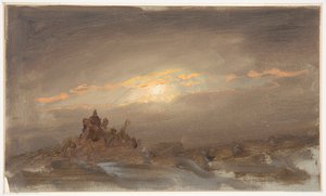 Winterlandschaft im Mondlicht von Frederic Edwin Church