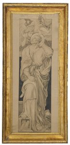 St. Matthäus: Entwurf für ein Buntglasfenster