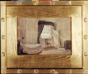 William Blakes Arbeits- und Sterbezimmer, um 1880
