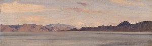 Küste Kleinasiens von Rhodos aus gesehen von Frederic Leighton