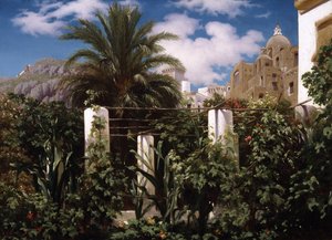 Garten eines Gasthauses, Capri