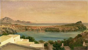 Lindos, Rhodos, ca. 1867 von Frederic Leighton