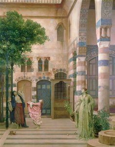 Altes Damaskus, Jüdisches Viertel oder Zitronen sammeln, ca. 1873-74 von Frederic Leighton