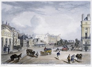 Der Boulevard du Temple - in Paris en 1832 von Martens