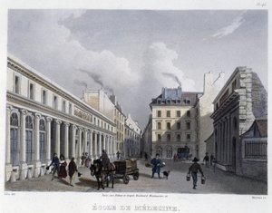 Medizinische Fakultät - aus „Paris en 1832“ von Martens von Frederic Martens