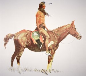 Ein Cheyenne-Krieger