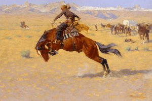 Ein kalter Morgen auf der Weide, ca. 1904 von Frederic Remington