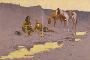 Ein neues Jahr am Cimarron von Frederic Remington