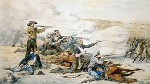 Schlacht von Beechers Island, 1868 (Custers letzter Widerstand) ca. 1885 von Frederic Remington