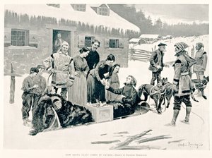 Wie der Weihnachtsmann nach Kanada kommt von Frederic Remington