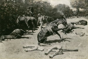 Wie die Pferde für ihr Land in Santiago starben, 1899 von Frederic Remington