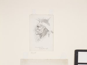 Indianerkopf, Datum unbekannt von Frederic Remington