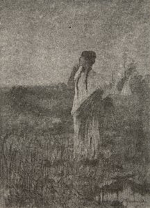 Wie ein Geist, der bei Sonnenaufgang geht, sah er ein Mädchen gehen, aus 