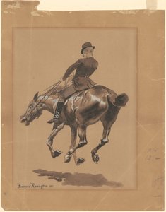 Auf dem Reitweg, Central Park, New York von Frederic Remington